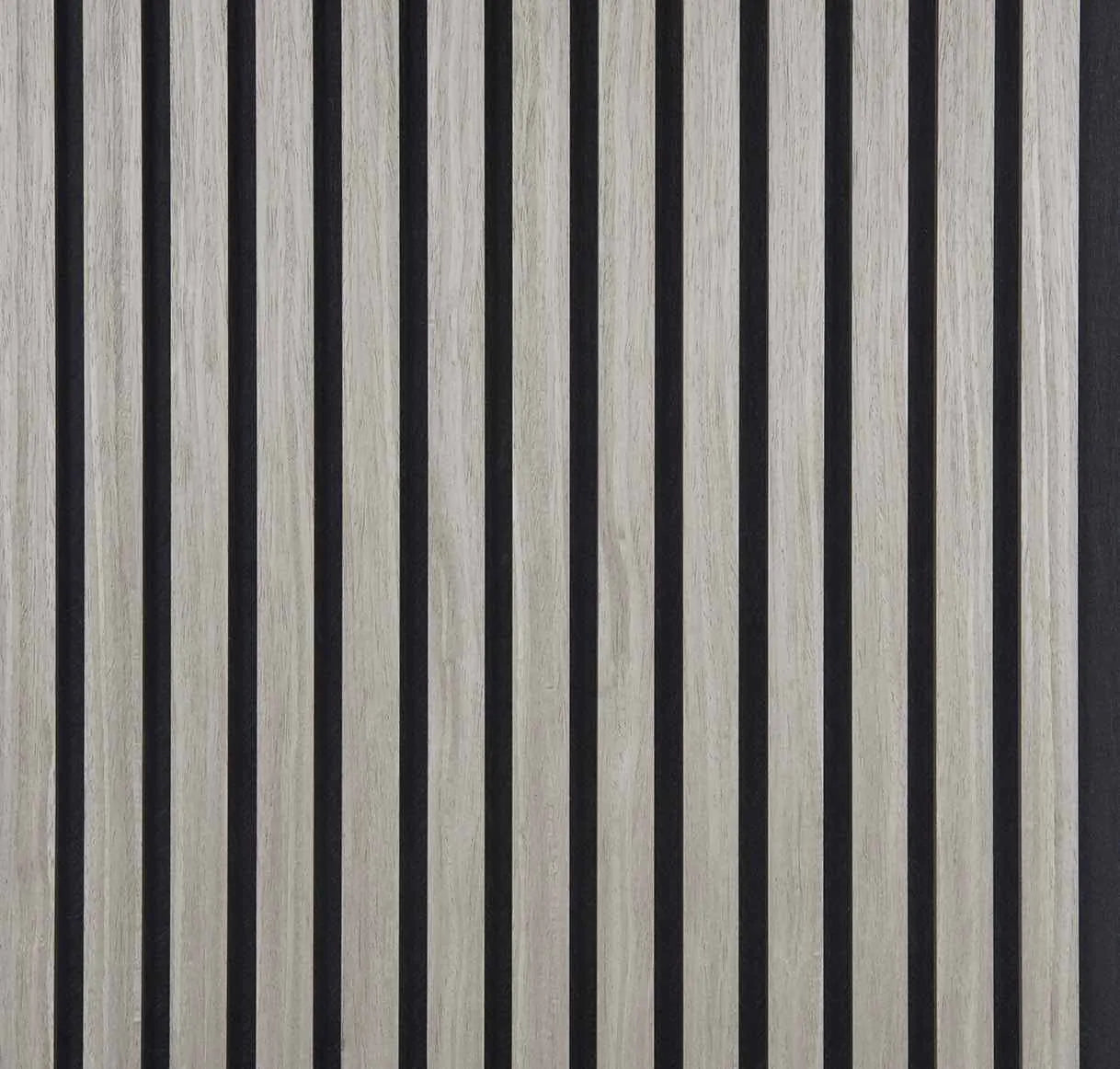 Nordive™ Akoestisch Lamellenpaneel — Gerookt Eiken (2,7 m × 1,10 m)