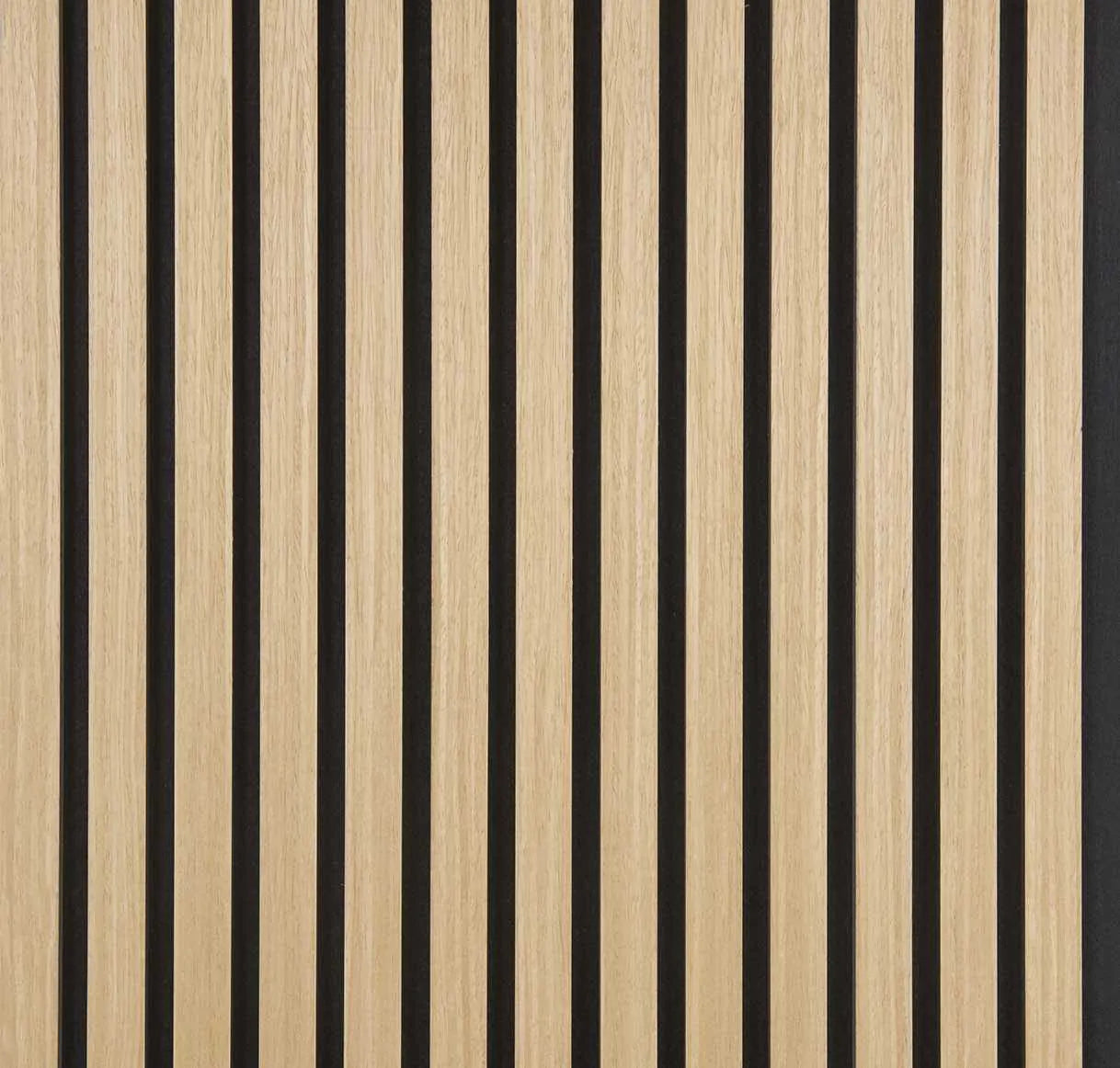 Nordive™ Akoestisch Lamellenpaneel — Gerookt Eiken (2,7 m × 1,10 m)